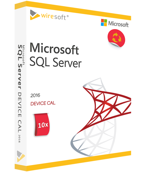 MICROSOFT SQL SERVER 2016 - 10 CSOMAG ESZKÖZ CAL