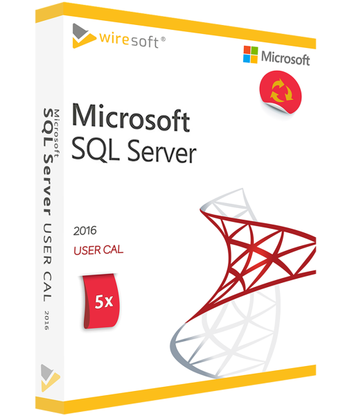 MICROSOFT SQL SERVER 2016 - 5 CSOMAG FELHASZNÁLÓI CAL
