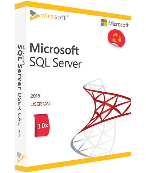 MICROSOFT SQL SERVER 2016 - 10 CSOMAG FELHASZNÁLÓI CAL